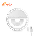 Youtube Amazon Hot selling Usb Rechargeable Fill Light  Selfie Live Clip-on led Ring Light Phone